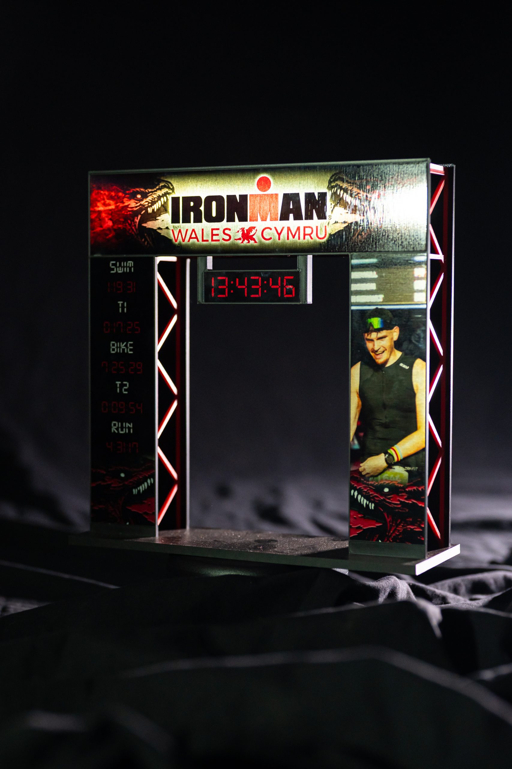 IRONMAN Wales 2026 Medal Gantry